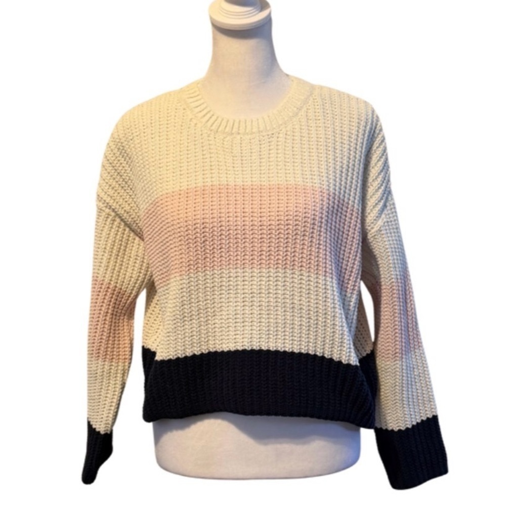 Francesca’s Mi Ami Colorblock Knit Sweater
